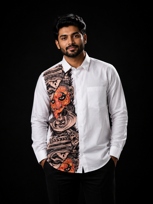 Theyyam Art Print Shirt